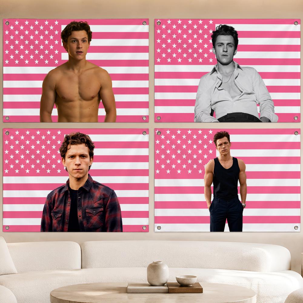 Outdoor Camping Holland - Actor T-Tom Holland Flags Fan Banner