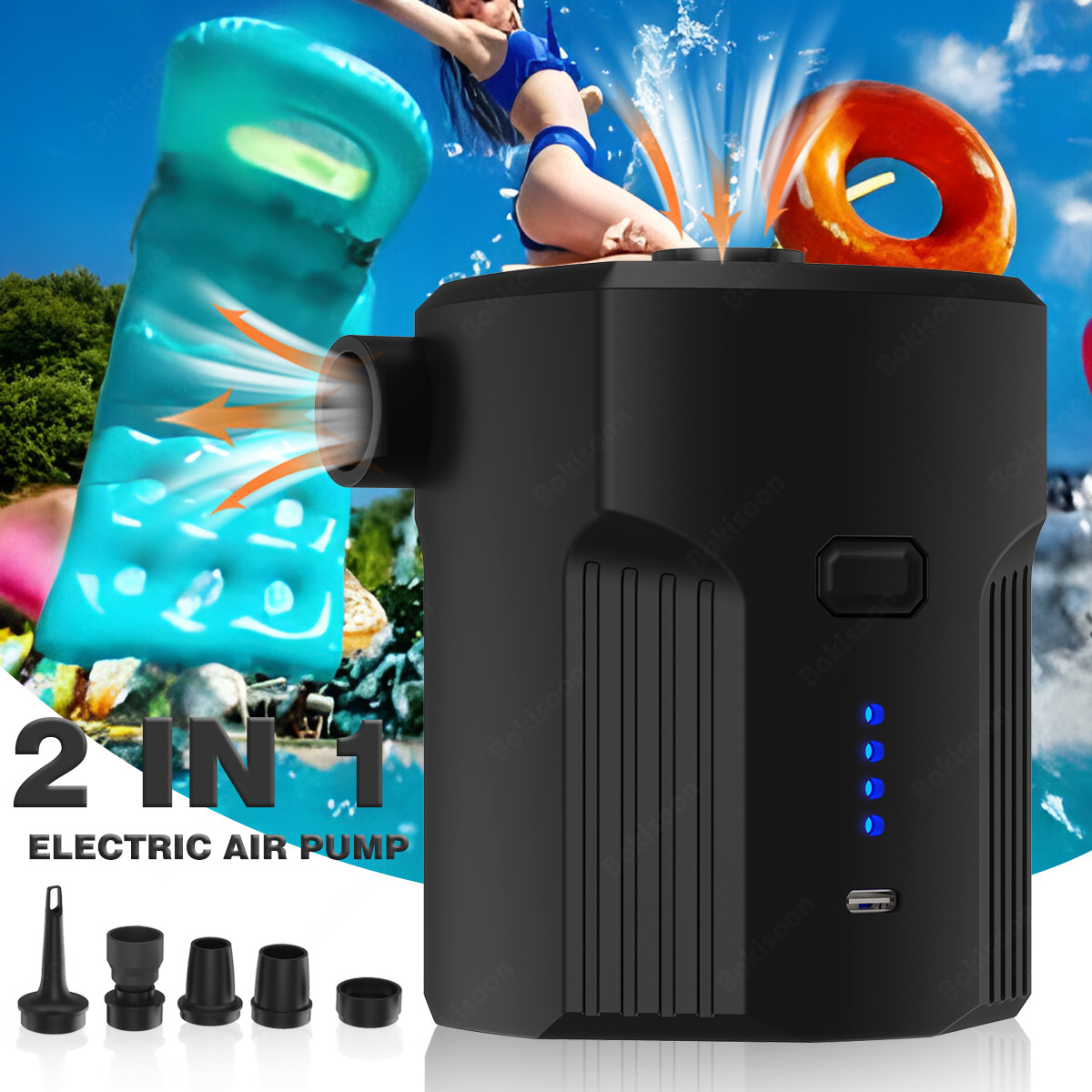 Outdoor Camping Couch - Portable Electric Air Pump for Inflatables
