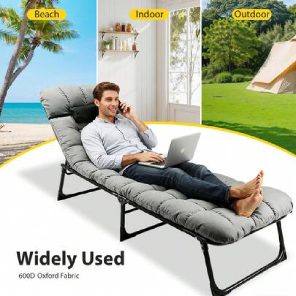 Heavy Duty Folding Camping Cot - Outdoor Camping Cot recension och pris