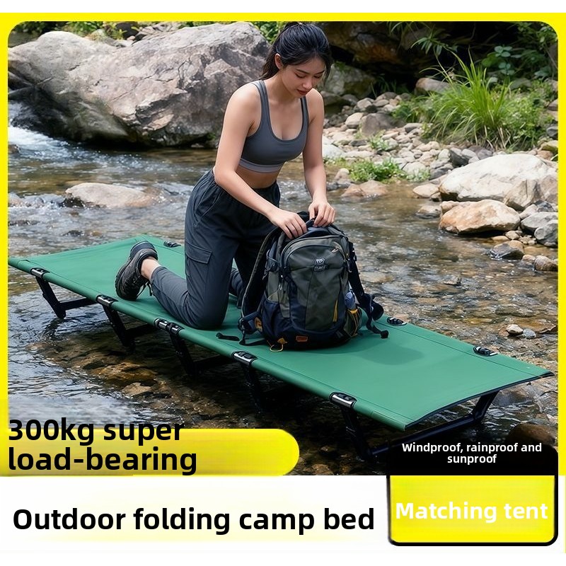 `Single Person Folding Nap Cot - Outdoor Camping Cot recension och pris