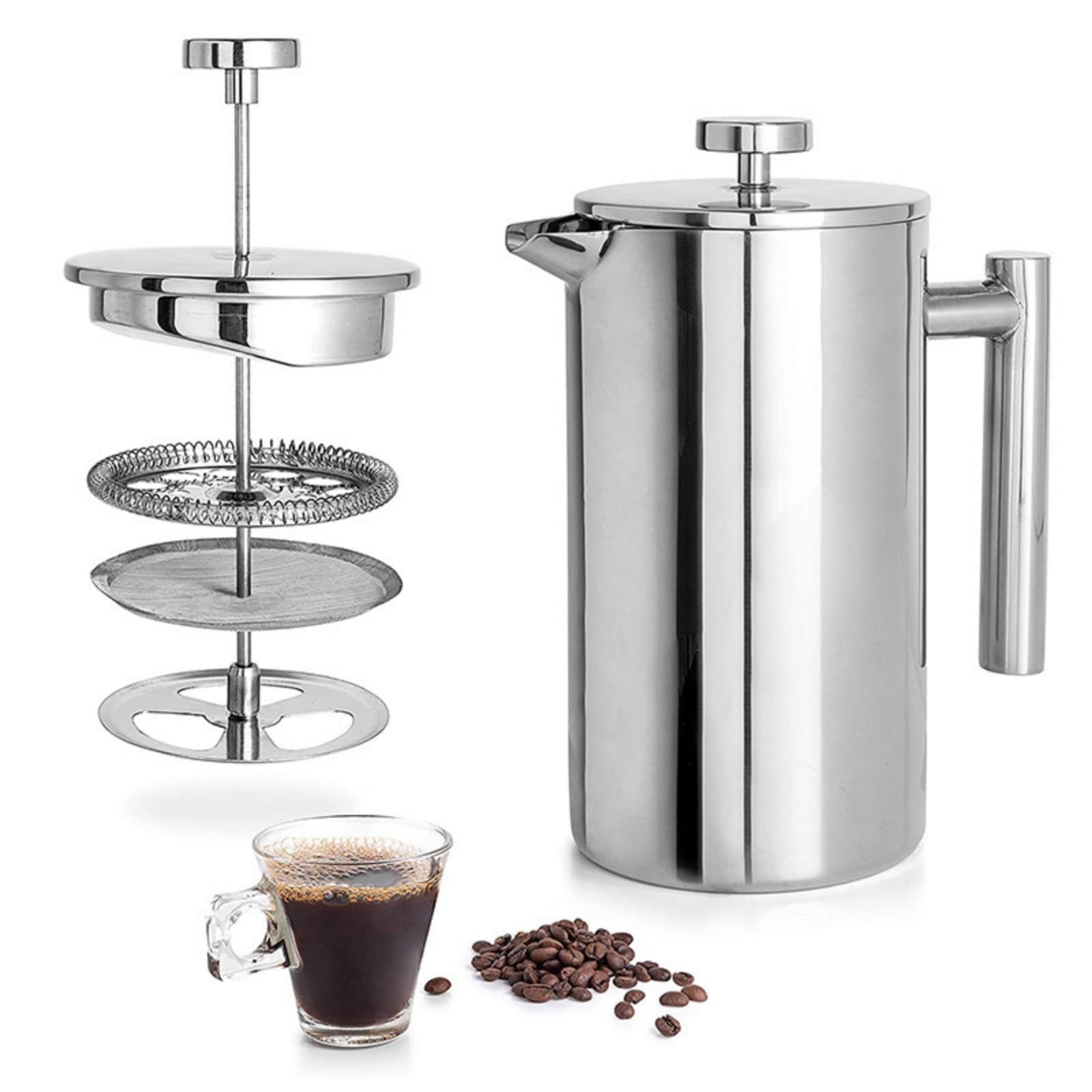 Portable French Press Stainles - Camp Percolator Coffee recension och pris