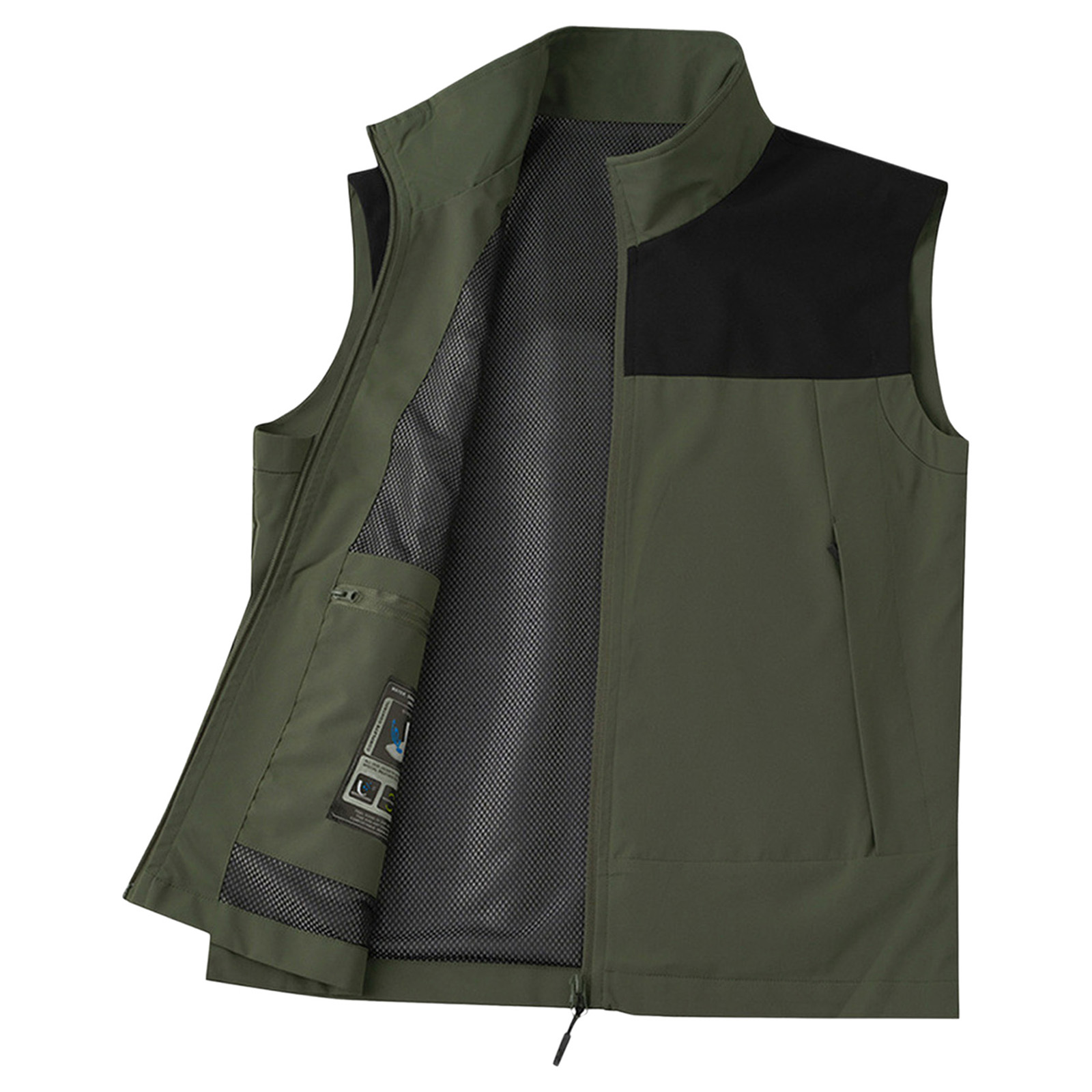 #M-5XL Men Golf Vest Stand Col - Outdoor Camping Winter recension och pris