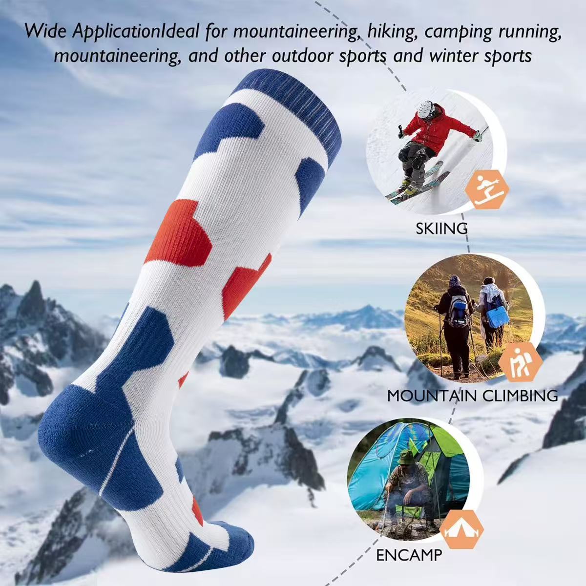 Thermal Winter Ski Socks Thick - Outdoor Camping Winter recension och pris