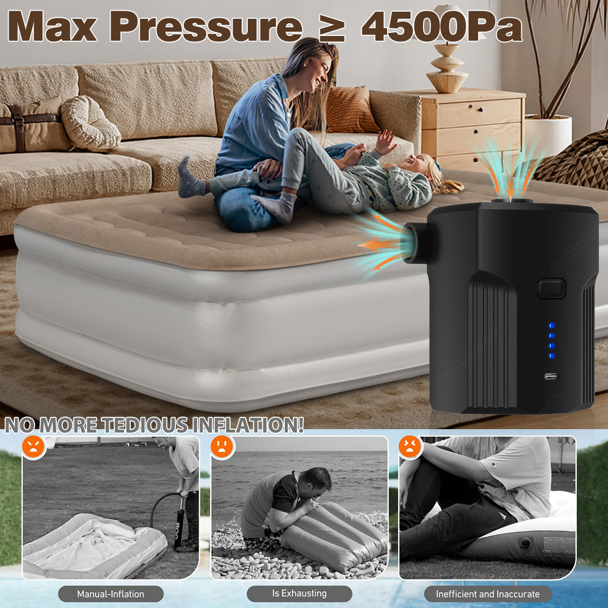 Portable Electric Air Pump for - Outdoor Camping Couch recension och pris