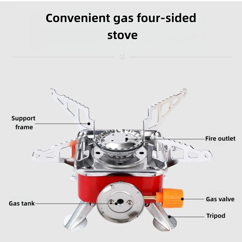 Outdoor Mini Square Stove Camp - Outdoor Gas Camping Oven recension och pris