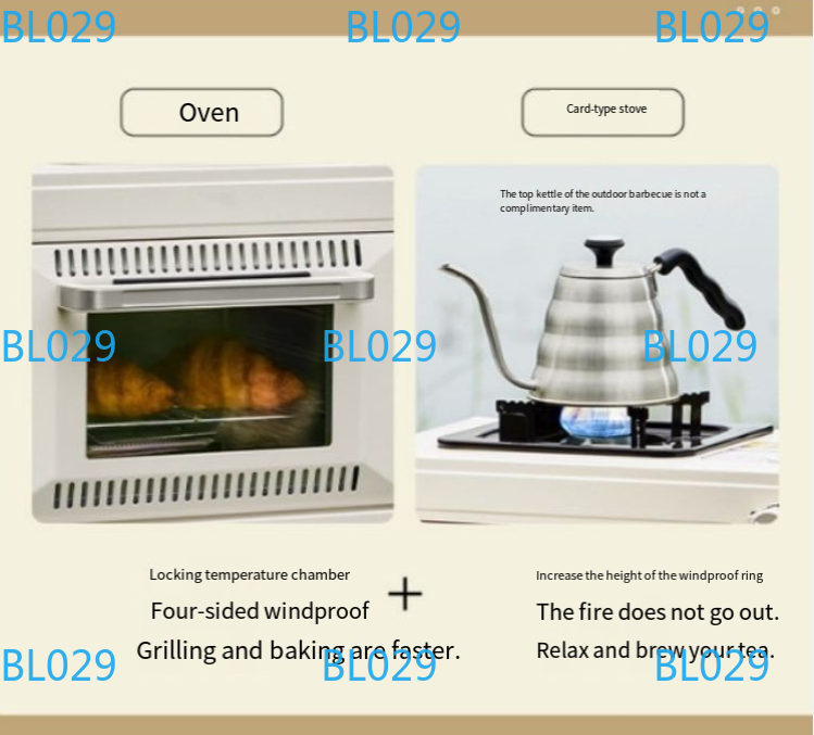 Portable small baking oven Hou - Outdoor Gas Camping Oven recension och pris
