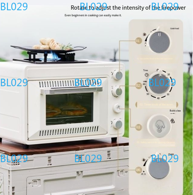 Portable small baking oven Hou - Outdoor Gas Camping Oven recension och pris
