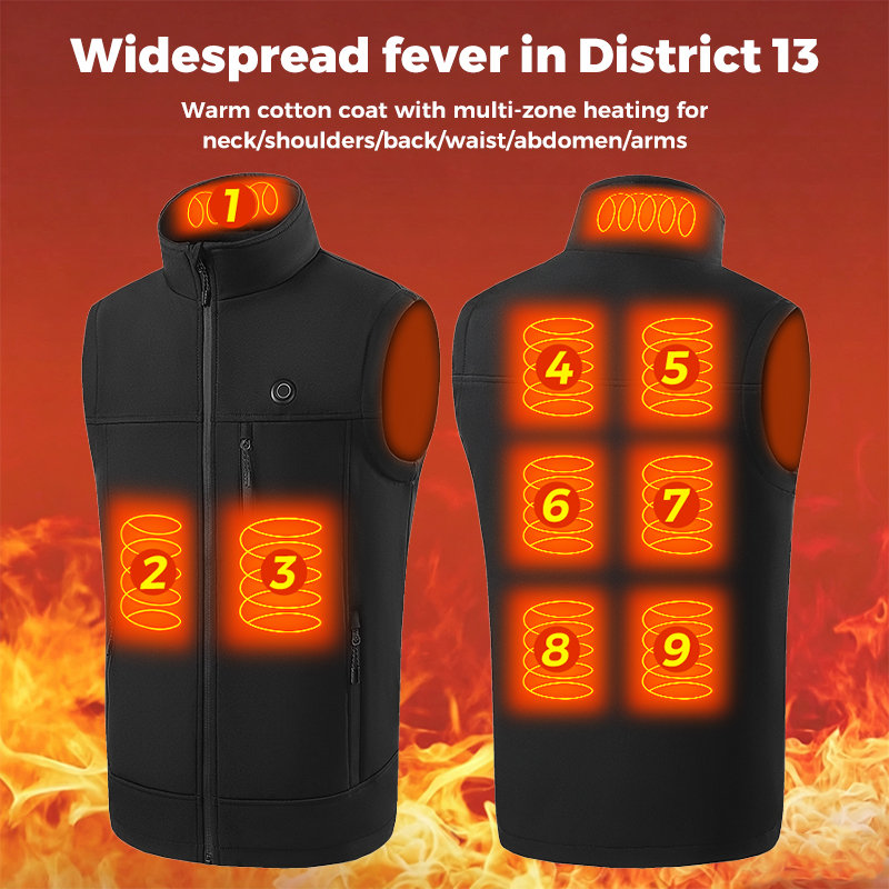 9 Zone Heated Vest Unisex USB  - Outdoor Camping Zone recension och pris